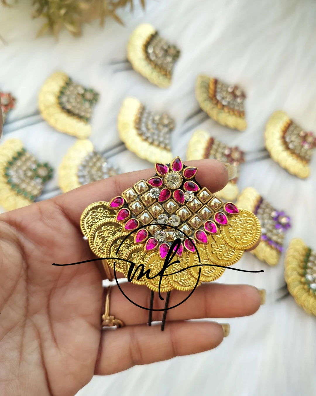 Hora Gloss Pink Hair Brooch