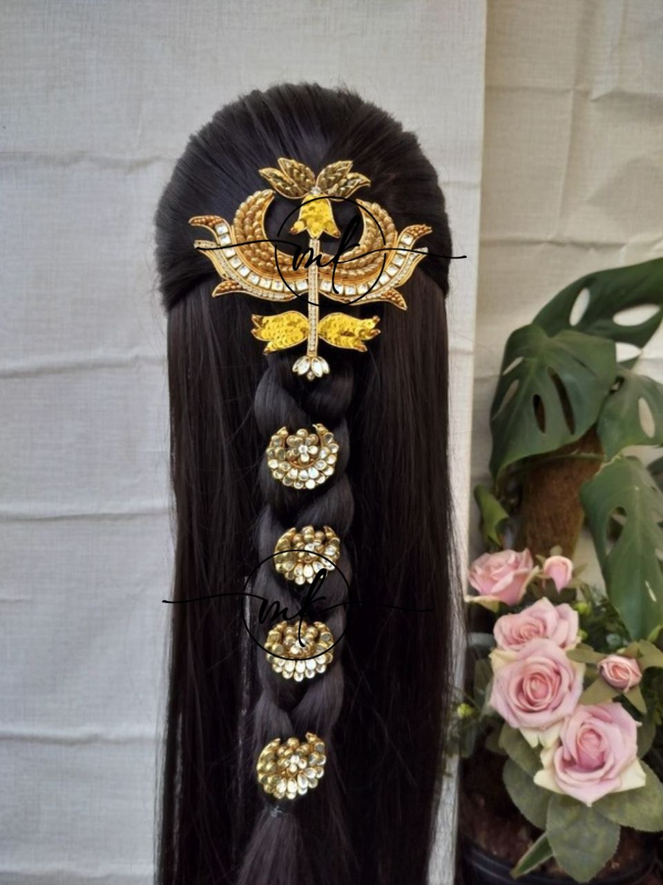 Preth+Moon Hair Braid Brooch - Set of 5 piece