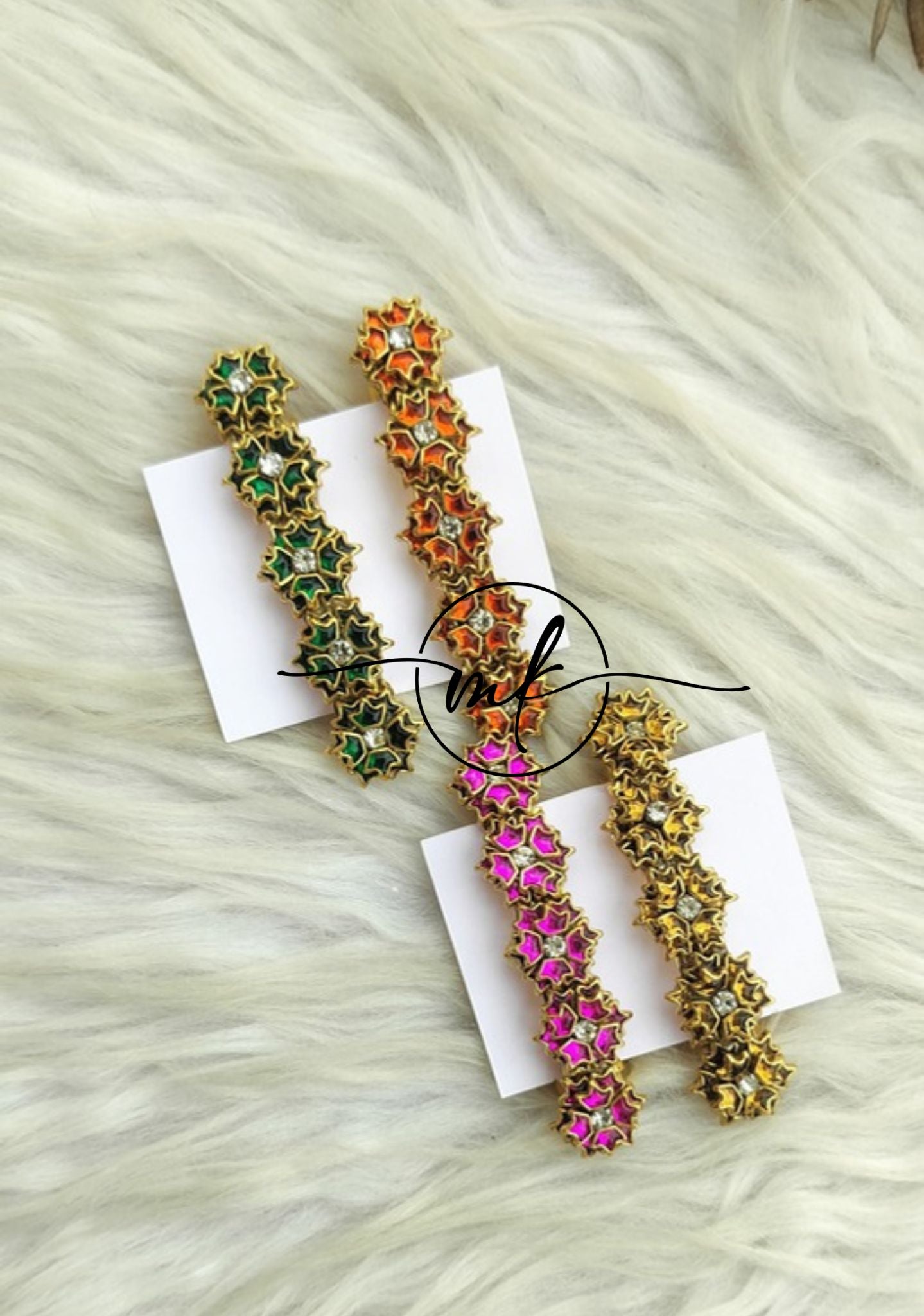 Star Kundan centre clip