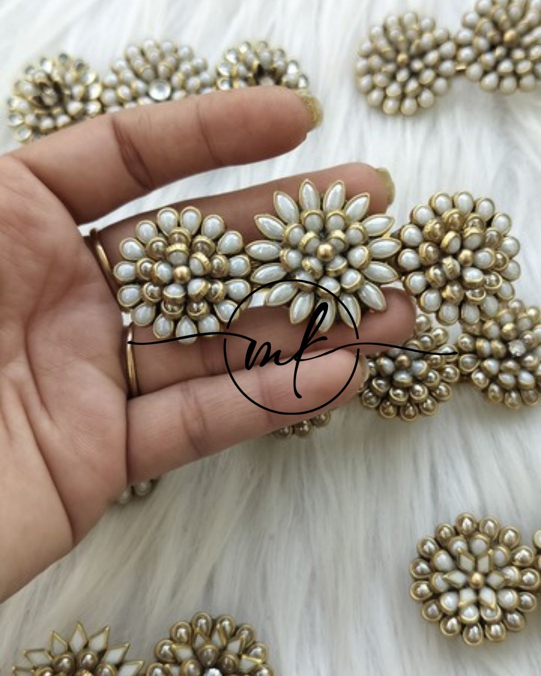 3D kundan Center clip