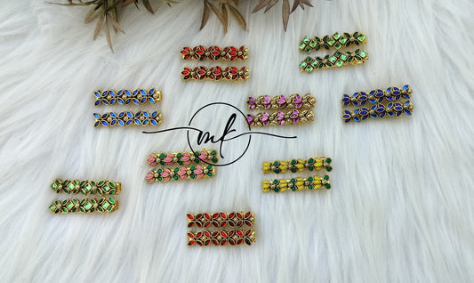 Kundan Alligator pins