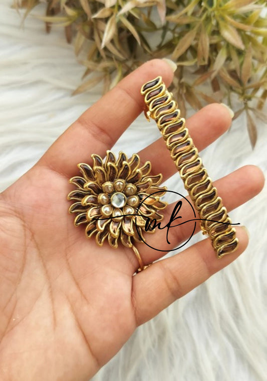 Hair Ties + centre clip Combo